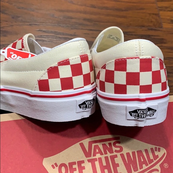 VANS CLASSIC SLIP-ON (Primary Check) Ring Red wmns - Picture 6 of 16